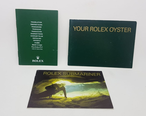 Tres Manuais Rolex Oyster Submariner Rolex Todos Novos