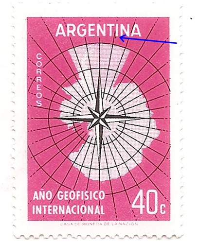 Argentina 591 Gj 1108 Variedad Mint Catalogada 760 P 34 