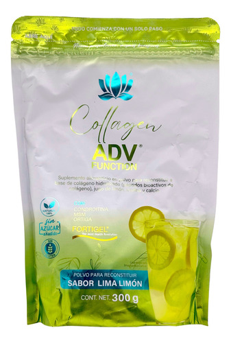Colágeno Hidrolizado Lima Limón 300 G Collagen Adv Pure Heal