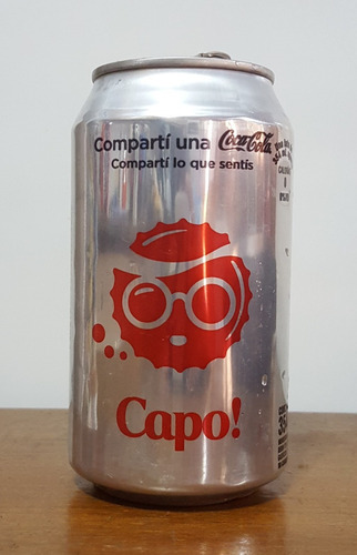 Lata Coca Cola Light Capo 354 Ml Argentina, Vacía