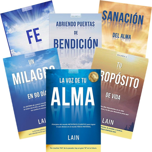 * 6 Libros Lain * Voz + Milagro + Proposito + Sanacion + Fe