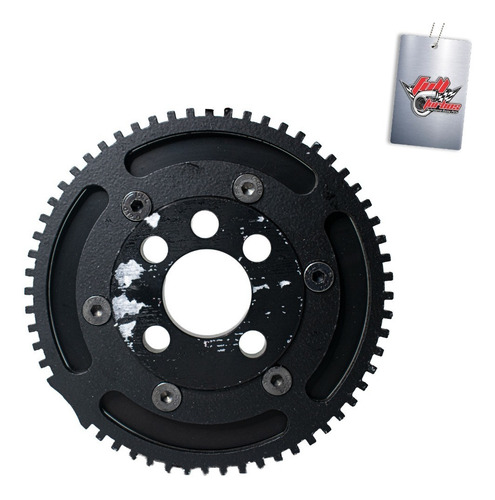 Imagem 3 de 3 de Polia Roda Fônica Poly V Street Autoparts Vw Ap 8v Preta