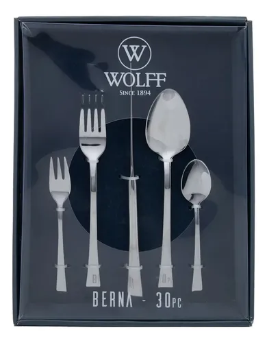 Faqueiro 30 Peças Aço Inox Berna Wolff