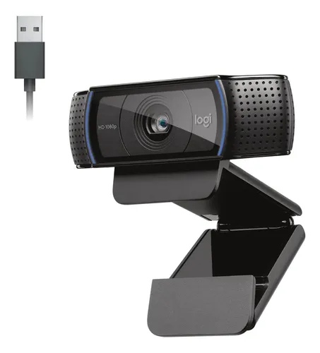 Webcam Full HD Logitech C920s com Microfone Embutido, Proteção de...