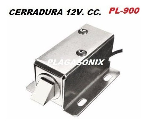Imagen 3 de 9 de Cerradura Electrica Mini 12v. Cc. Induccion Arrimar Pl-900