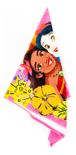 Toalla De Baño Princesas Disney, Textura Suave, 100% Algodón Color Rosa Friends Forever