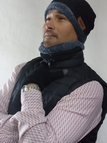 Gorro Y Cuellera Cálidos De Punto Moda