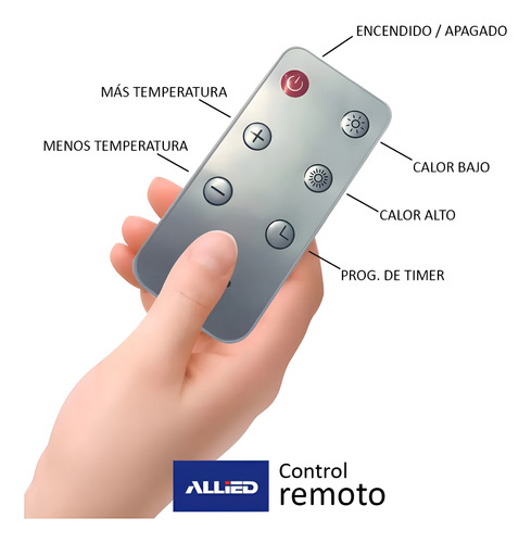 Calefactor Pared Eléctrico Panel Con Control Caloventilador