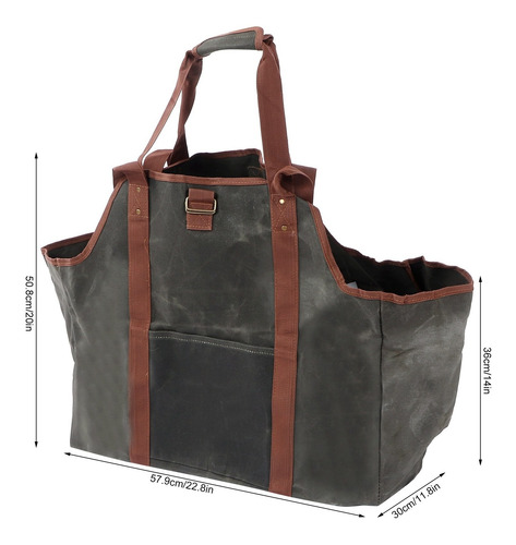 Bolsa De Transporte De Madera Impermeable De Lona Encerada