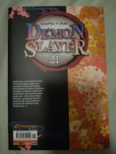 Mangá Demon Slayer - Kimetsu No Yaiba # 21 - Koyoharu Gotouge - Panini
