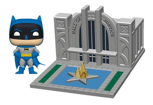 Imagem 3 de 3 de Boneco Funko Pop Batman: Batman With The Hall Of Justice #09