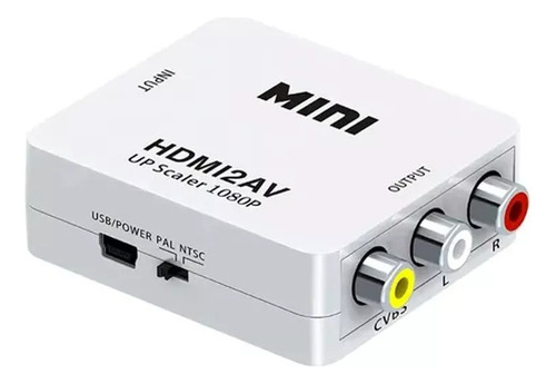 Convertidor Conversor Adaptador Hdmi + Sonido A Rca 1080p #c