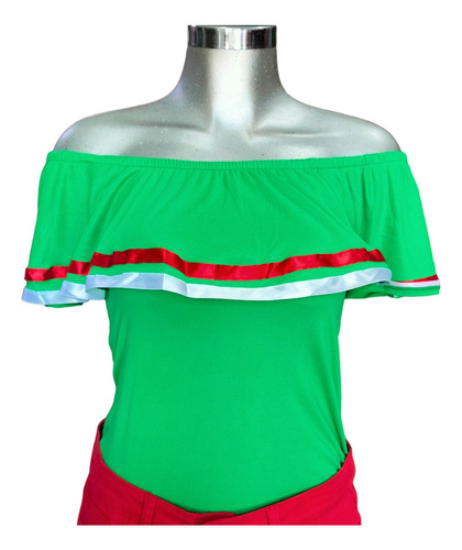 Bonita Blusa Campesina Mexicana Temporada Septiembre 