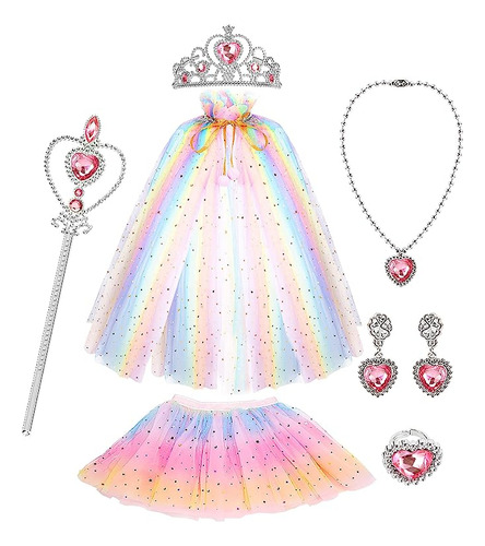 Vestidos Princesa Para Niñas Ropa Vestir Princesa Falda Capa