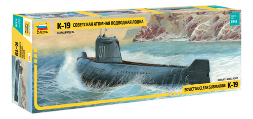 Submarino Nuclear Soviético K-19 - Escala 1:350 Zvezda 9025