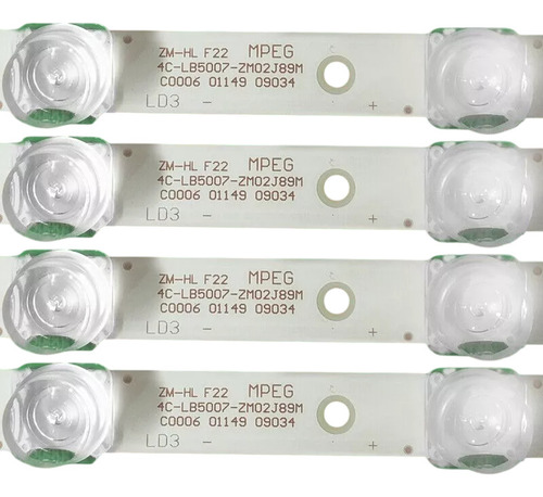 Kit 4 Tiras Led Tcl 50a423 Nuevo 7led 6v Xy-314 Original