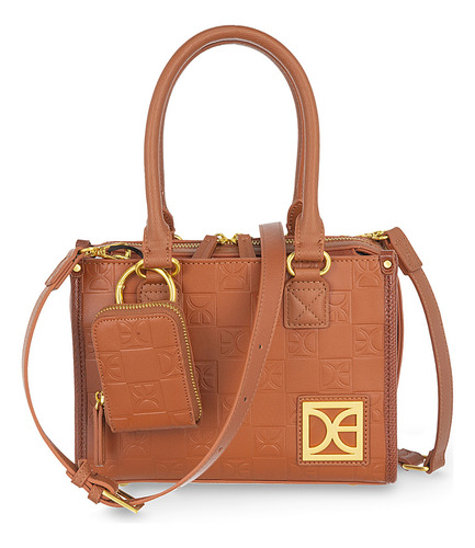 Bolsa Satchel Cloe Quinali Ii Chico Color Marrón