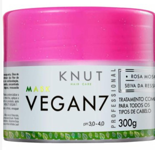 Máscara Knut Vegan7 - Produto Nacional Vegano 300g Full
