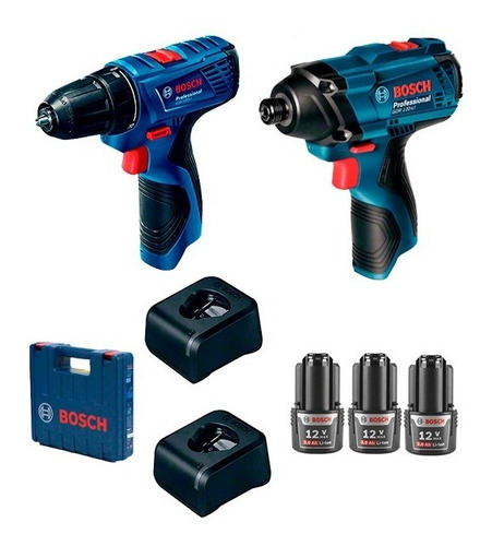 Taladro Atornillador Y Llave De Impacto Bosch Gdr + Gsr 120