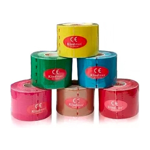 8x Vendas Tape Kinesiologico  Ktape  Sc 5 Cm X 5 Mt Copia