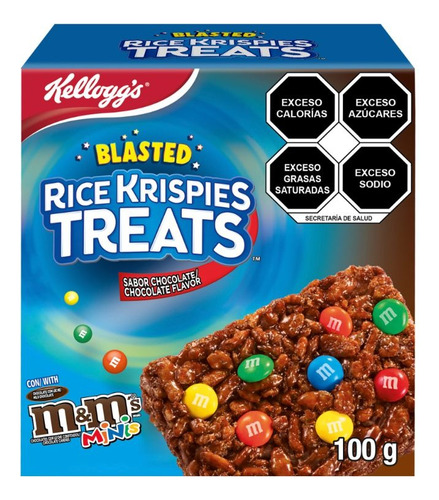 3 Pzs Kelloggs Barras De Cereal Chocolate M&m Chocolate Rice