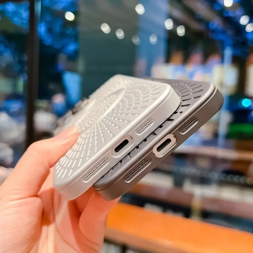 Funda De Teléfono Ultradelgada Y Transpirable Para iPhone 16, 14, 13, 12, 15 Pro Max Plus, Magsafe, Con Cargador Inalámbrico Magnético