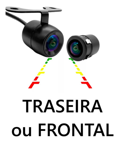 Câmera De Ré Frontal Dianteira Automotiva Ht-cr130 H-tech