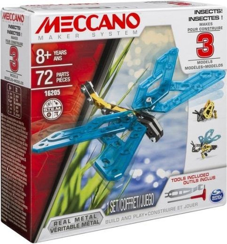 Meccano Insectos 72 Piezas 3 Modelos En 1 Mejor Precio!!