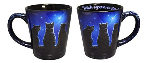 Lisa Parker Latte Gatos Taza De 14 Onzas Deseo Una Estr...