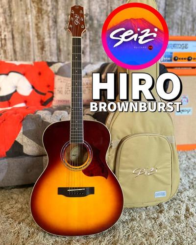 Violão Seizi Hiro Brownburst Com Bag