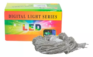 Luces Led Tipo Cortina 3x3 10 Tiras Multicolor - Blanco