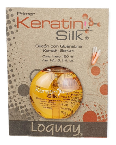 Loquay Primer Keratin Silk - Silicón Con Queratina Cabello