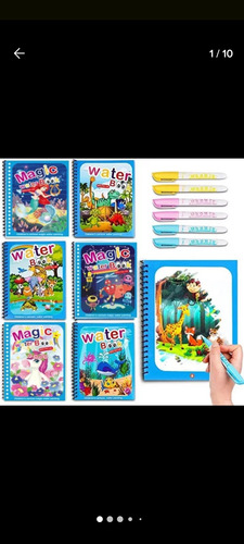 Libro Para Colorear Magico Con Agua
