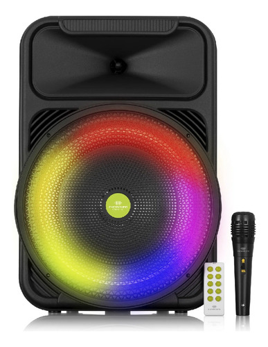 Parlante Portable Eversound Ev1005-studio12 Luzled Micrófono