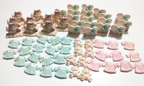 Souvenirs De Bautismo O Babyshower. Lote De 63 Uni. Vintage 