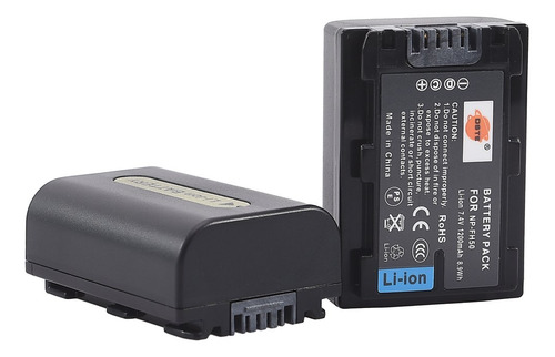 Dste 2x Np-fh50 Bateria Ion Litio Repuesto Para Camara Sony