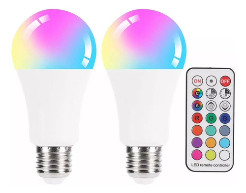 Rgb Bombillas Inteligentes De Cambio De Color 2pcs 110v Yosoo