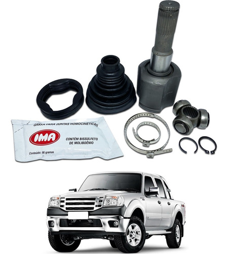 Tulipa + Trizeta Ford Ranger 2004/2012 Manual Lado Esquerdo