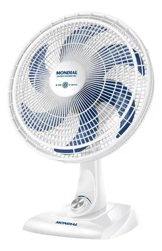 Ventilador De Mesa Vsp-40-w Super Power 40 Cm Mondial 140w Estrutura Branco/Azul Pás Branco/Azul