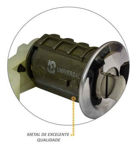 Imagem 4 de 5 de Cilindro Porta Clio 1999 A 2012 Dianteira Direito Com Chave