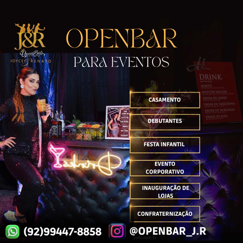 Openbar Para Eventos, Drinks & Coquetéis