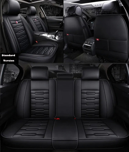 Kit Funda Cubre Asiento Auto Premium Luxury Con 4 Almoadilla