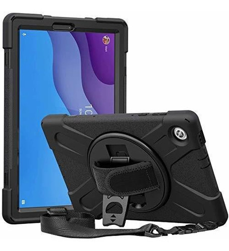 Funda Para Lenovo Tab M10 Hd Con Correa De Mano Giratoria