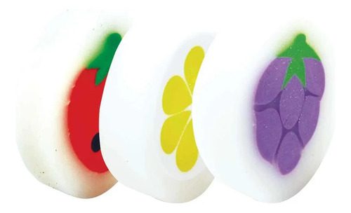 Goma De Borrar Frutas Caja Con 18 Piezas Smarty Frutas