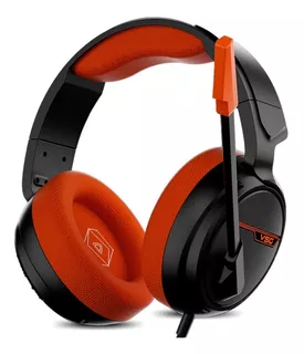 Audifono Vsg Gamer Pentagon Negro/naranja Con Microfono