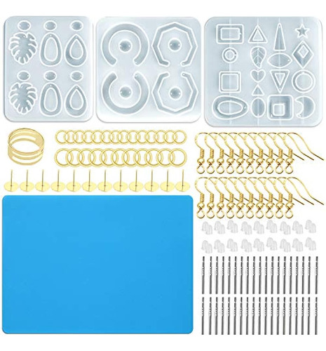 Moldes De Resina Para Pendientes De Silicona