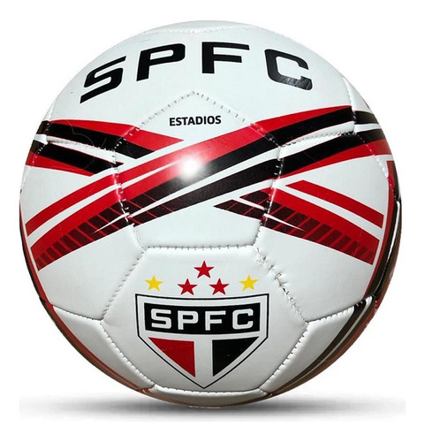 Bola De Futebol Sportcom Bola De Futebol - Sportcom Nº 5 Unidade X 1 Unidades  Cor Vermelho, Preto E Branco