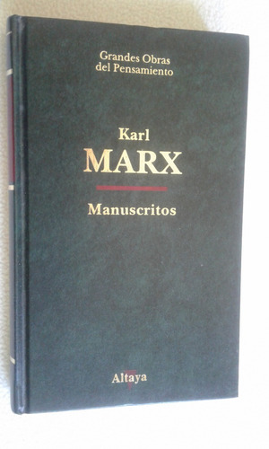 Karl Marx-manuscritos-editorial Altaya-