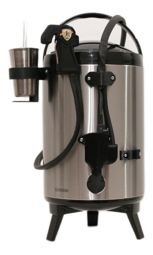Combo Tereré Jet Série Golden Inox 9,5 L + Bateria Recar.
