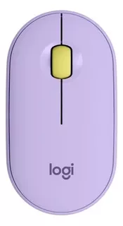 Mouse Inalámbrico Logitech Pebble M350 Compacto Color Lavender Lemonade